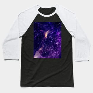 Ultra violet purple abstract galaxy Baseball T-Shirt